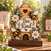 Bee Kind garden wood decor