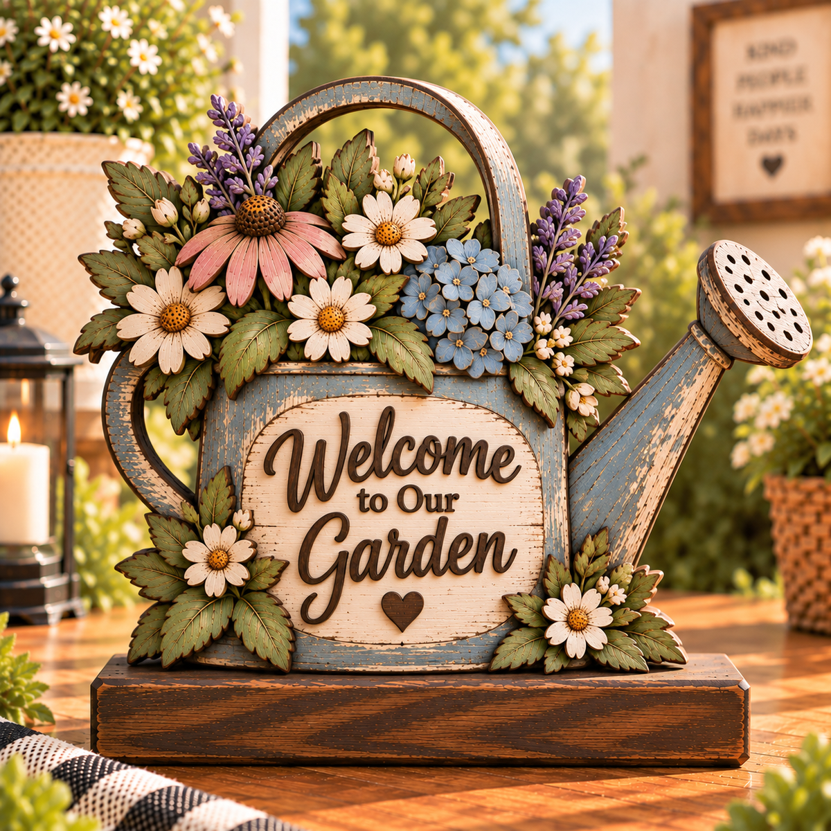 Welcome to Our Garden garden wood decor