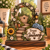 Trust the Journey garden wood decor
