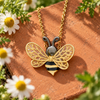 Filigree Wing Bee Necklace