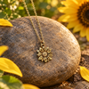 Gold Sunflower Necklace