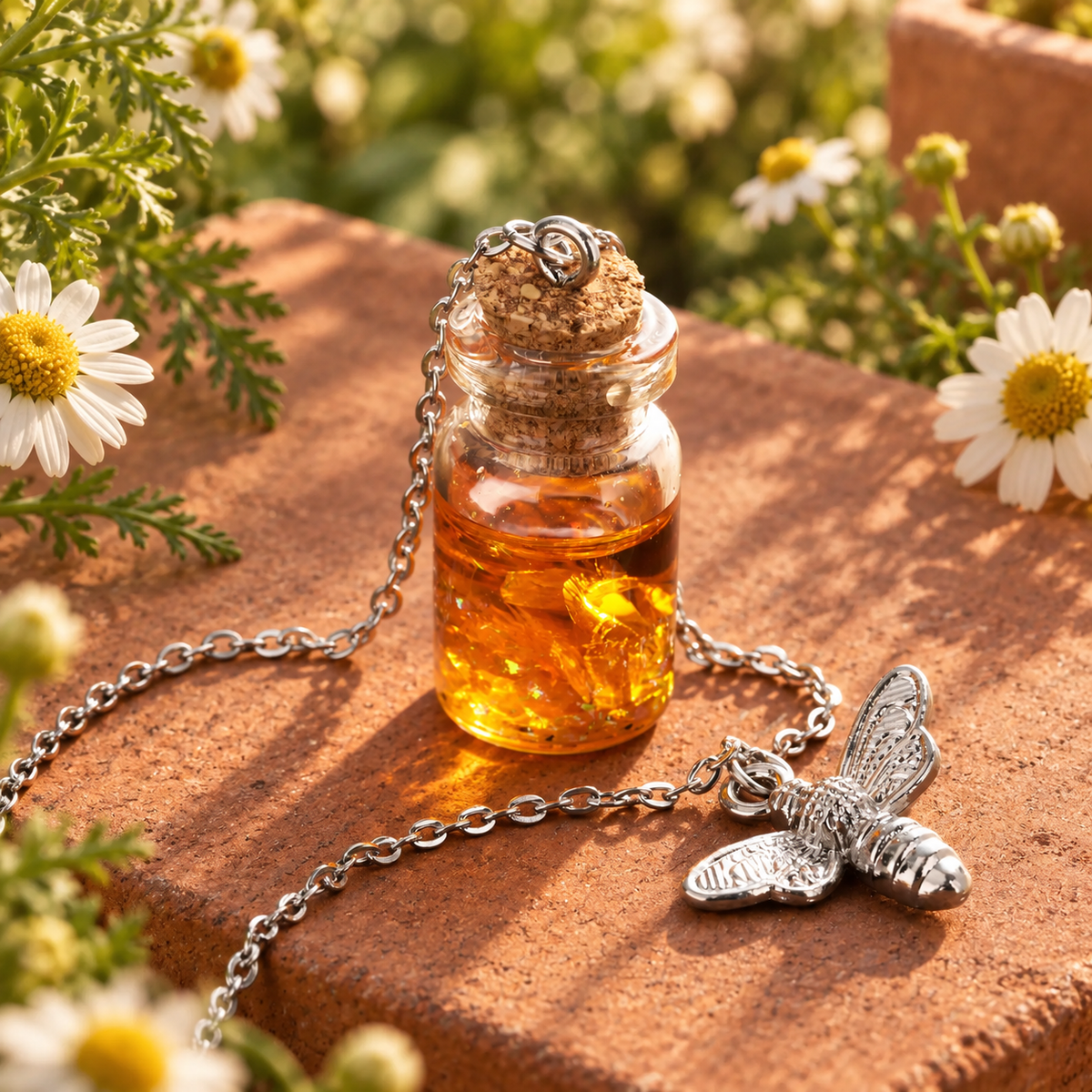 Honey And Bee Necklace