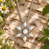 Opal Flower Necklace