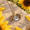 Opening Sunflower Sunshine Necklace