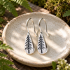 Pine Tree Teardrop Earrings