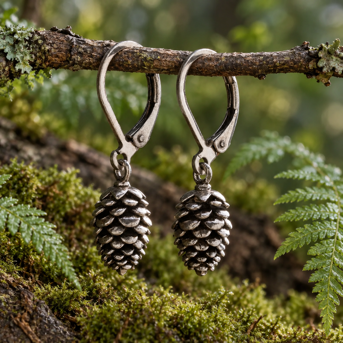Pinecone Drop Earrings