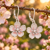 Pink Cherry Blossom Earrings
