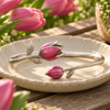 Pink Tulip Wrap Cuff