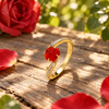 Red Rose-Gold Ring