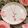 Rose-Gold Rose Stem Necklace