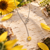 Sunflower Leaf Chain Necklace