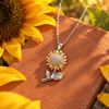 Sunflower Stem Necklace