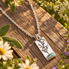 Turquoise Tree Rectangle Necklace