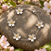 White Blossom Link Bracelet