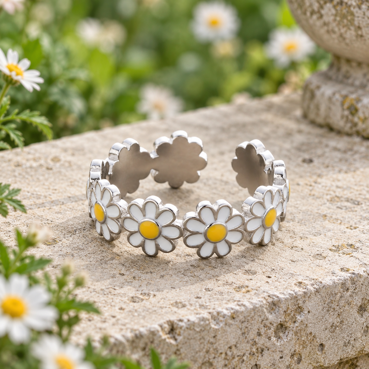White Daisy Cuff